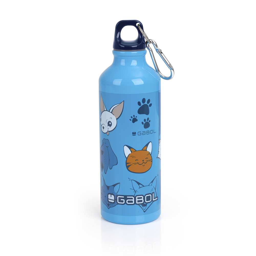 Aluminijumska boca za vodu sa zakačkom 6x21 cm 500ml Friends Gabol | PackUP Aluminijumska boca za vodu sa zakačkom 6x21 cm  500ml Friends Gabol