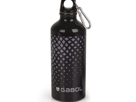 Aluminijumska boca za vodu sa zakačkom 7x21 cm  600ml Oxygen crna Gabol