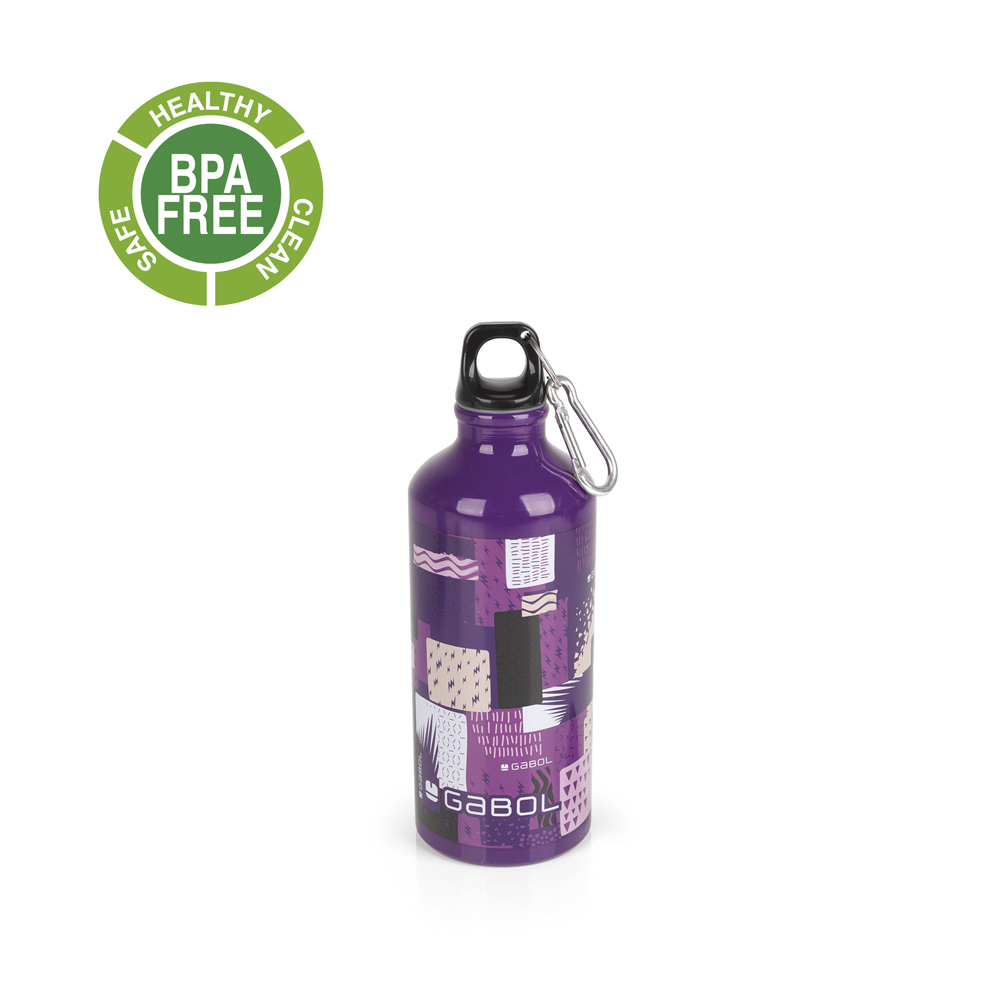 Aluminijumska boca za vodu sa zakačkom 7x215 cm 600ml Grab Gabol | PackUP Aluminijumska boca za vodu sa zakačkom 7x21,5 cm  600ml Grab Gabol