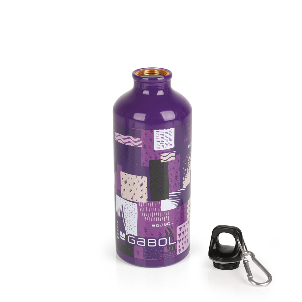 Aluminijumska boca za vodu sa zakačkom 7x215 cm 600ml Grab Gabol | PackUP Aluminijumska boca za vodu sa zakačkom 7x21,5 cm  600ml Grab Gabol