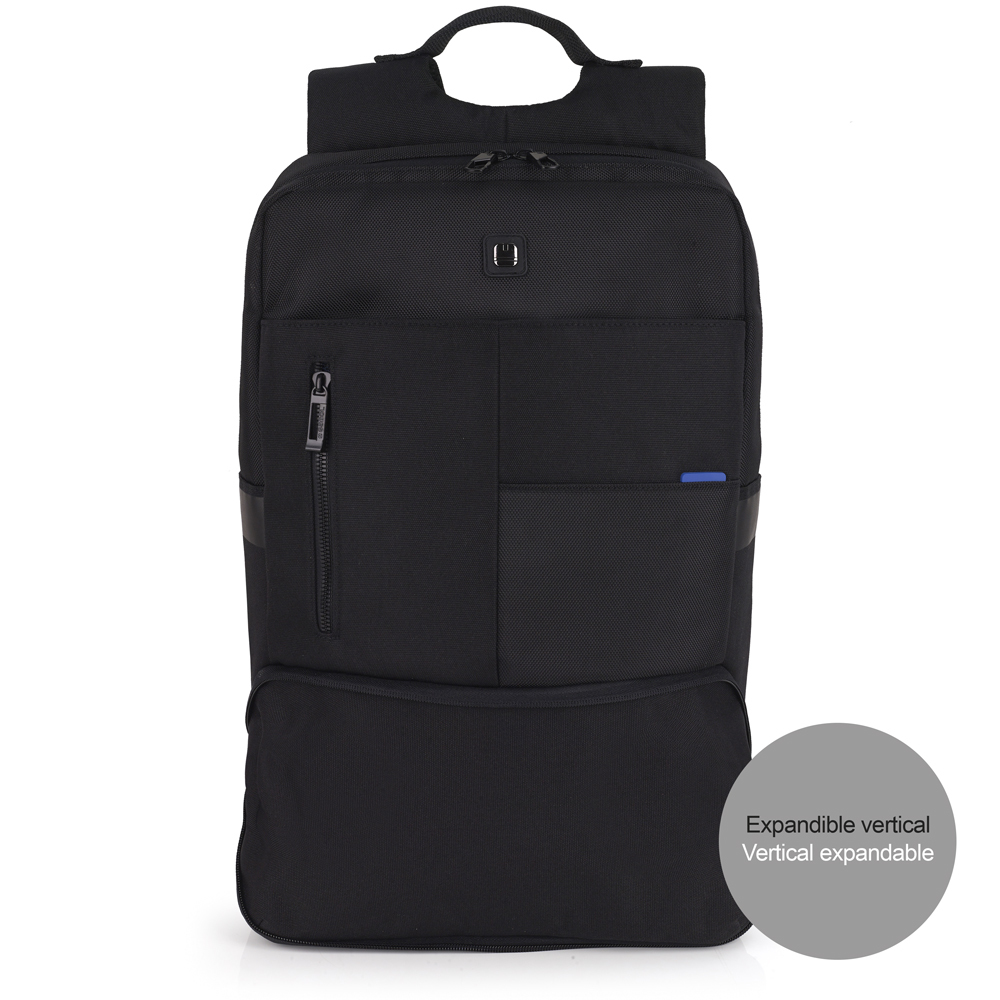 Ranac PROŠIRIVI do 173 31x40x8 cm 31x48x8 cm Intro crna Gabol | PackUP Ranac PROŠIRIVI do 17,3"  31x40x8 cm (31x48x8 cm) Intro crna Gabol