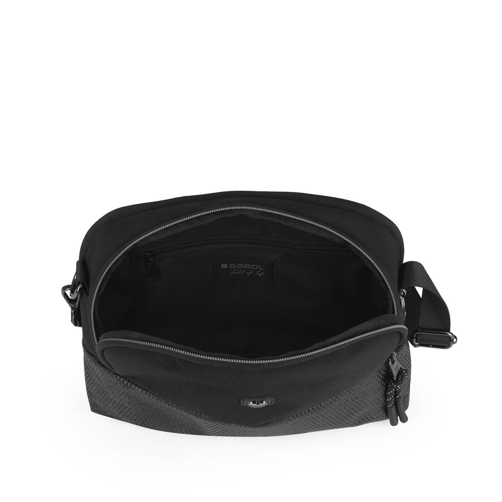 Torba na rame ženska 26x18x8 cm 28l-024kg Zenit crna Gabol | PackUP Torba na rame ženska 26x18x8 cm 2,8l-0,24kg Zenit crna Gabol