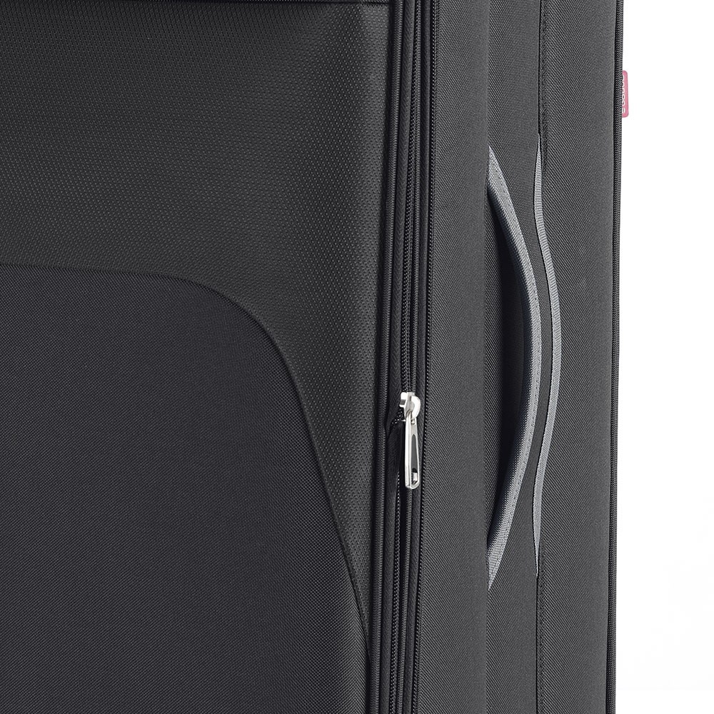 Kofer srednji 41x69x26 cm polyester 60l-32 kg Zambia siva Gabol | PackUP Kofer srednji 41x69x26 cm polyester 60l-3,2 kg Zambia siva Gabol