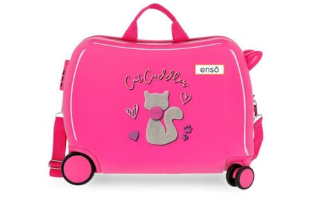Dečiji kofer CAT CUDDLER Pink ENSO-1
