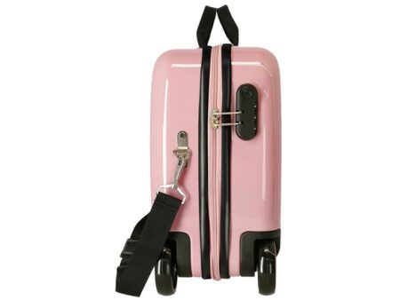 Dečiji kofer LOVE VIBES Powder pink ENSO-2