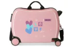 Dečiji kofer LOVE VIBES Powder pink ENSO 1