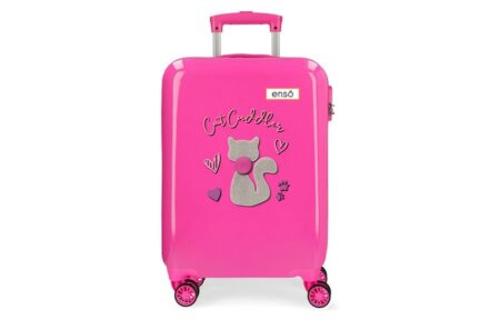 Kofer CAT CUDDLER - ABS 55cm rozi ENSO-1