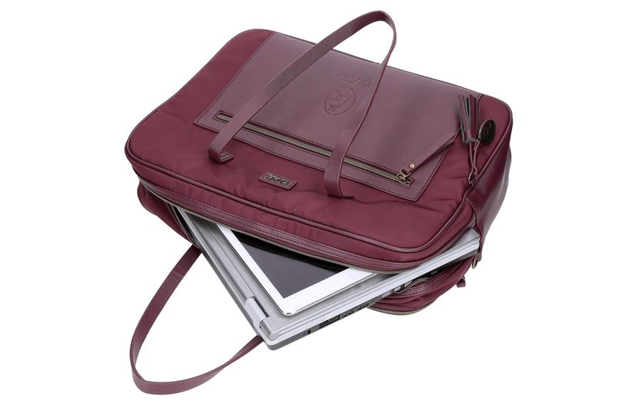 LANA ženska torba za laptop bordo EL POTRO-7 | PackUP LANA ženska torba za laptop bordo EL POTRO-7