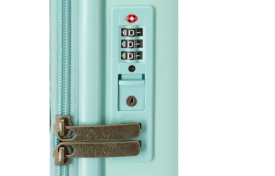 set-kofera-2u1-HIGHLIGHT-Pepe Jeans-tirkizni-ABS-2 | PackUP