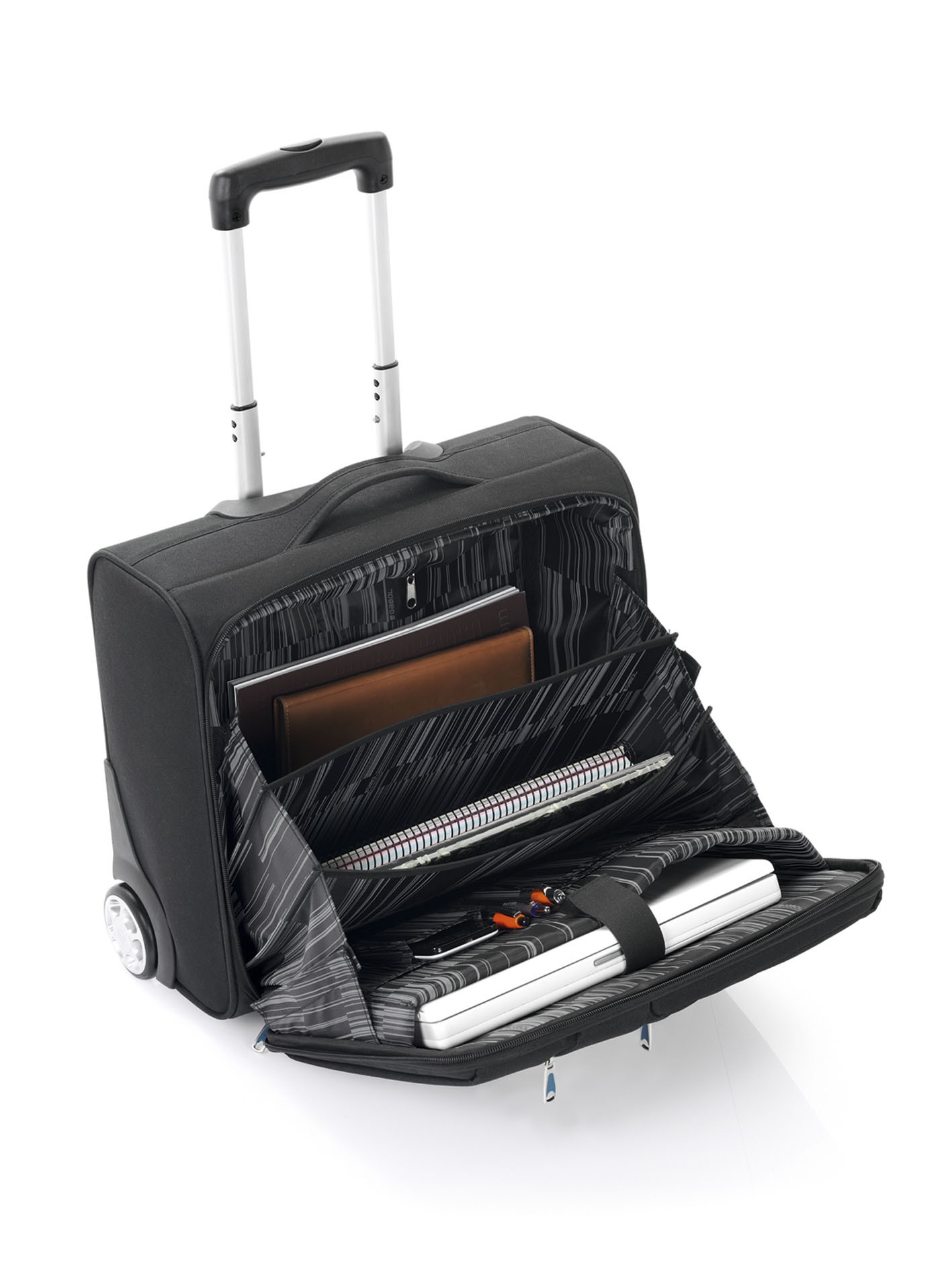 Torba sa točkićima pilot Zambia 156 44x41x20 cm polyester 29l-26kg crna Gabol | PackUP Torba sa točkićima pilot Zambia 15,6" 44x41x20 cm polyester 29l-2,6kg crna Gabol