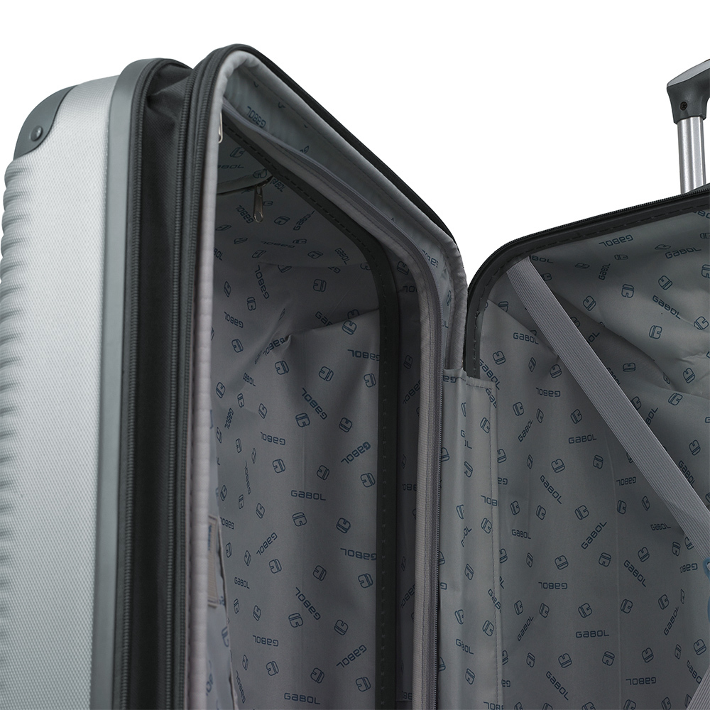 Kofer veliki PROŠIRIVI 55x77x3335 cm ABS 11181187l-46 kg Balance XP srebrna Gabol | PackUP Kofer veliki PROŠIRIVI 55x77x33/35 cm ABS 111,8/118,7l-4,6 kg Balance XP srebrna Gabol