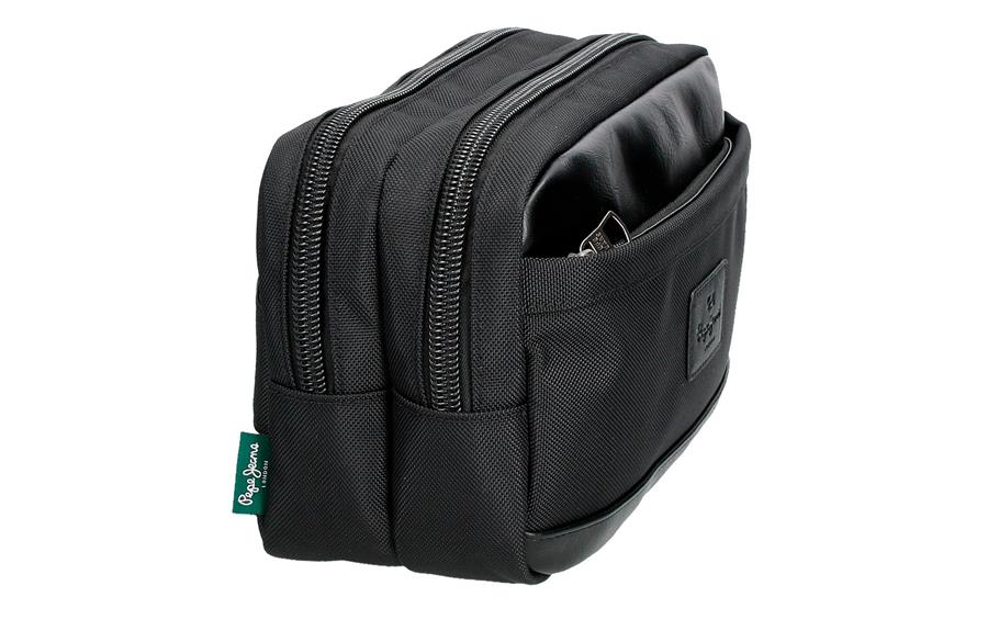 Neseser (2 pregrade) SANDER Pepe Jeans | crna | poliester-eko koža-2