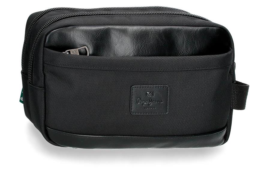 Neseser (2 pregrade) SANDER Pepe Jeans | crna | poliester-eko koža-1