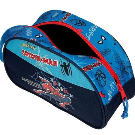 Neseser TOTALLY AWESOME Spiderman | teget | poliester-2
