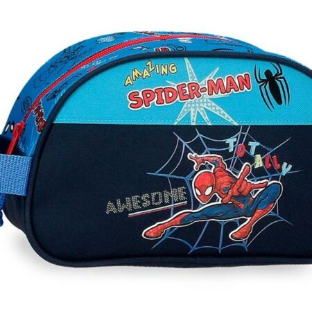 Neseser TOTALLY AWESOME Spiderman | teget | poliester-1