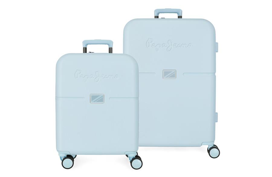 Set kofera 2/1 ACCENT Pepe Jeans | sky blue | ABS-1