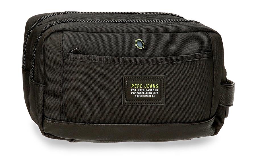 Neseser sa dve pregrade LEIGHTON Pepe Jeans | crna | poliester