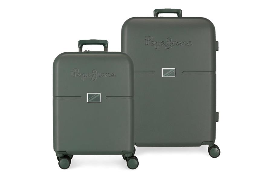Set kofera 2/1 ACCENT Pepe Jeans | tamno zelena | ABS