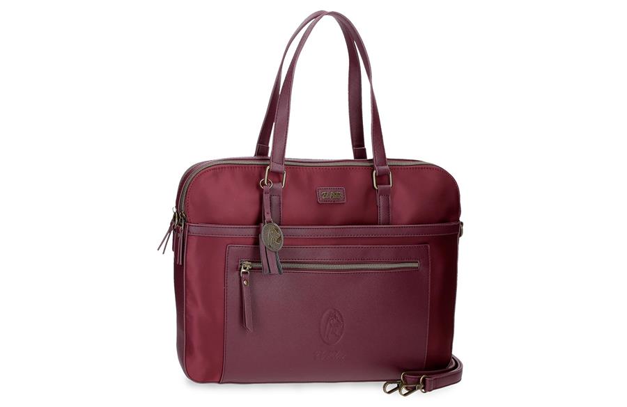 Torba za laptop LANA El Potro | bordo | sintetika - eko koža
