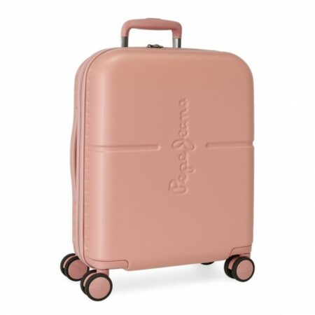 kofer za ručni prtljag rozi Pepe Jeans
