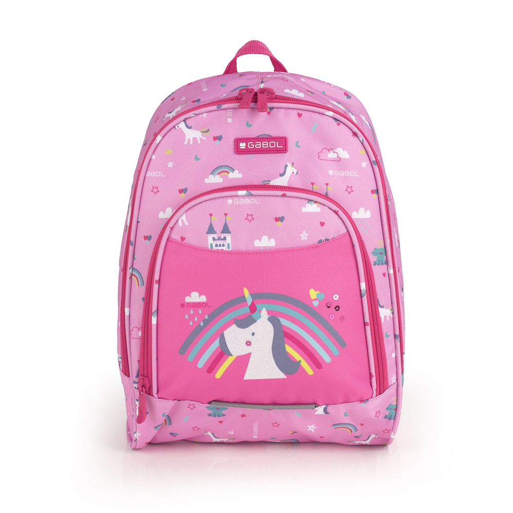 Gabol-RAINBOW-predskolski-ranac-roze-27x34x12-cm-9L-5 | PackUP