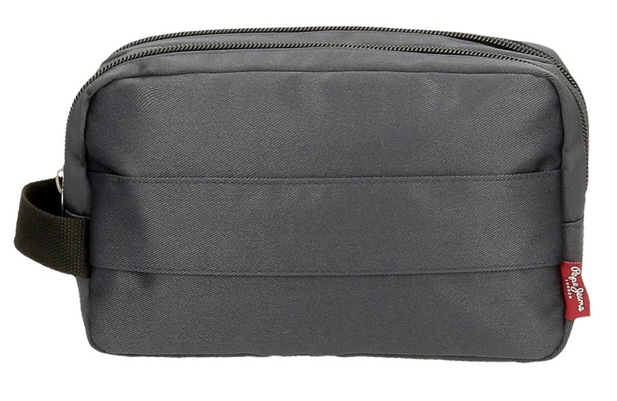 Neseser-2-pregrade-HARRY-Pepe-Jeans-siva-poliester-eko-koza-2 | PackUP poliester-eko koža-1