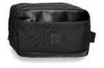 Neseser-2-pregrade-SANDER-Pepe-Jeans-crna-poliester-eko-koza | PackUP Neseser (2 pregrade) SANDER Pepe Jeans