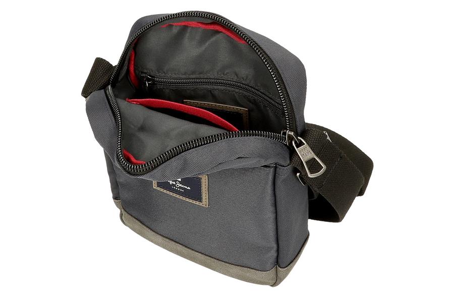 Torbica-srednja-HARRY-Pepe-Jeans-siva-poliester-eko-koza-3 | PackUP Torbica (srednja) HARRY Pepe Jeans