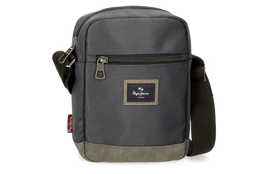 Torbica-srednja-HARRY-Pepe-Jeans-siva-poliester-eko-koza | PackUP Torbica (srednja) HARRY Pepe Jeans