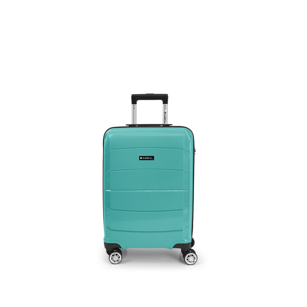 kofer-mali-kabinski-37x55x21-cm-polypropilen-36l-26-kg-midori-tirkiz-gabol | PackUP Kofer mali (kabinski) tirkizne boje izrađen od polipropilena španskog brenda Gabol kolekcija Midori