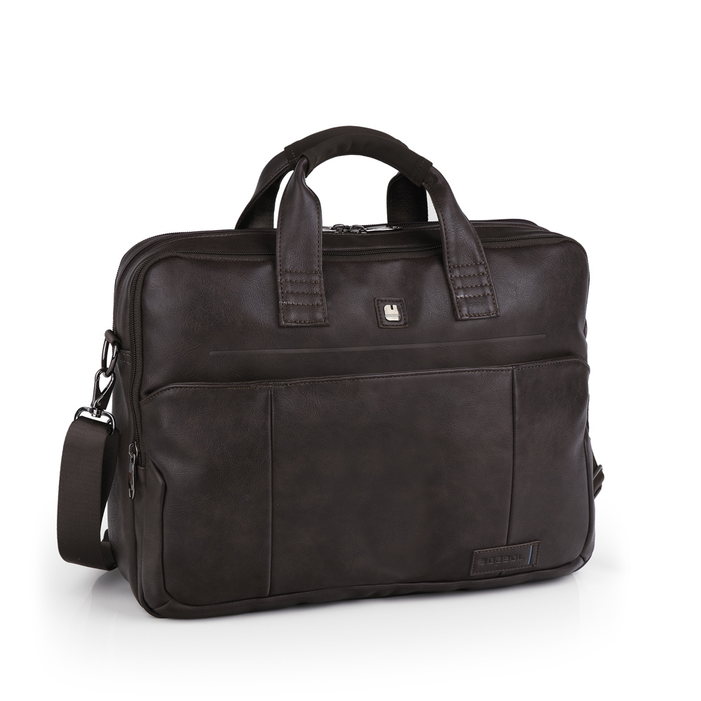 notebook-torba-42x31x11-cm-3-odeljka-156-status-braon-gabol | PackUP Notebook torba 42x31x11 cm 3 odeljka 15,6" Status