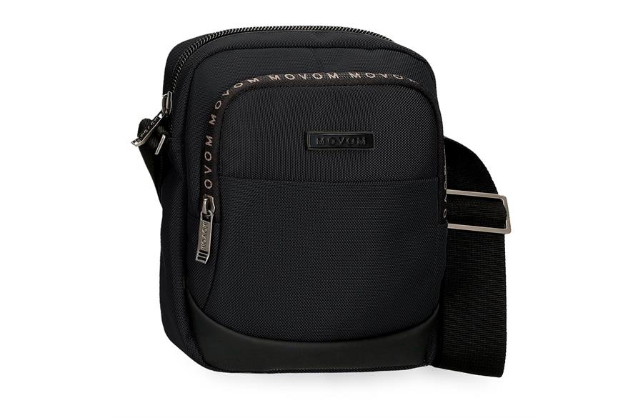 BUSTER muška torbica 17x22x8 Movom | crna | eko koža