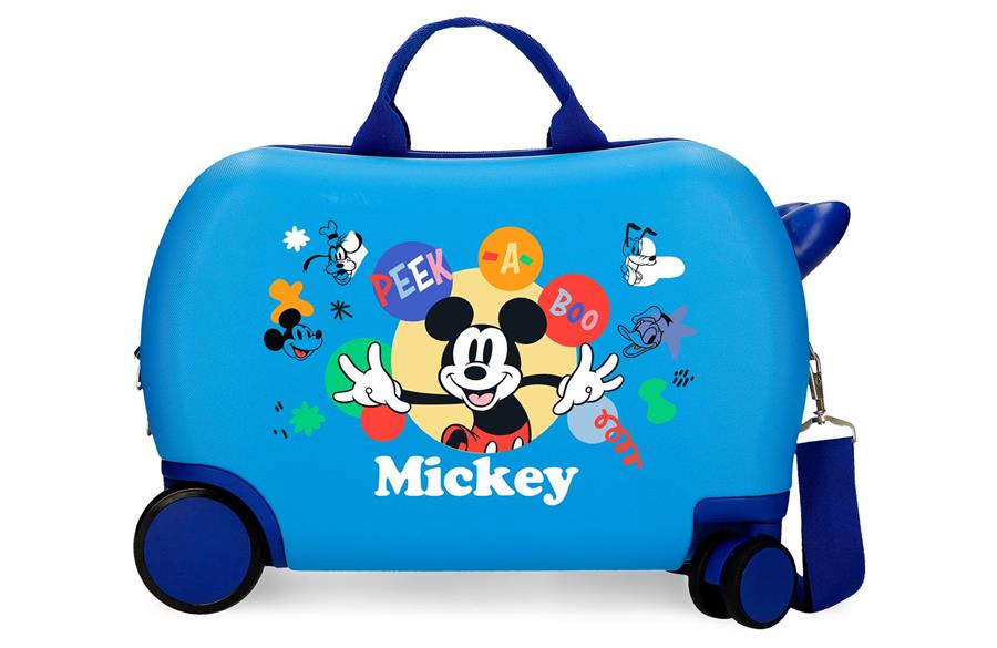 PEEK A BOO kofer guralica DISNEY Mickey | plava | ABS