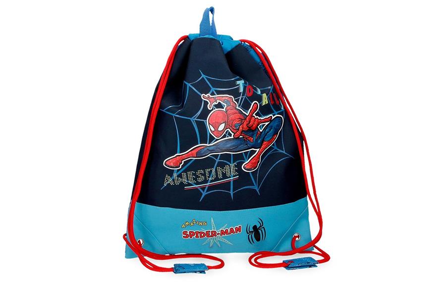 TOTALLY AWESOME torba za sport Spiderman | teget | poliester