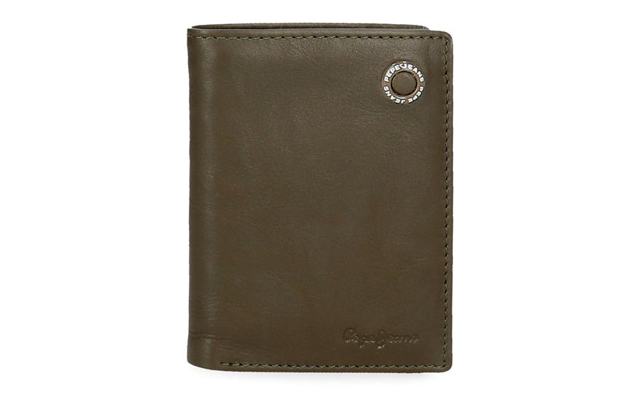 Badge COMPACT novčanik Pepe Jeans | tamno zelena | prirodna koža