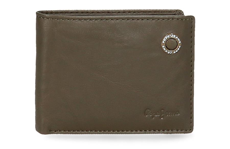 Badge GENT novčanik Pepe Jeans | tamno zelena | prirodna koža