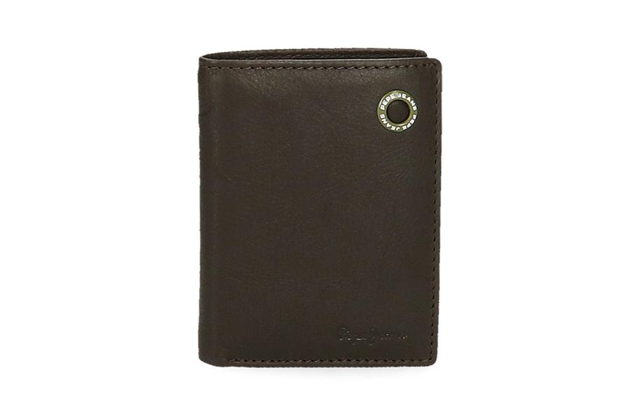 Badge JET novčanik Pepe Jeans | braon | prirodna koža