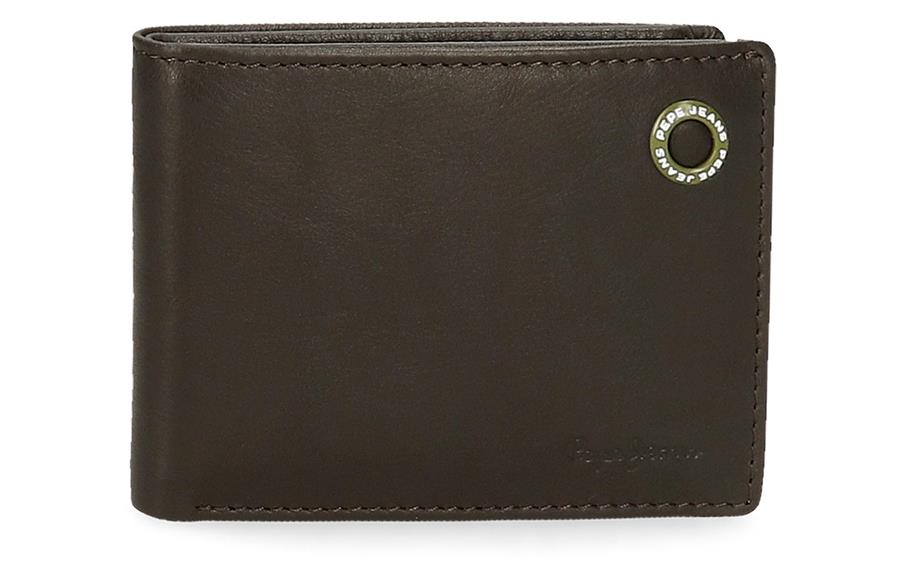 Badge MOD novčanik Pepe Jeans | braon | prirodna koža