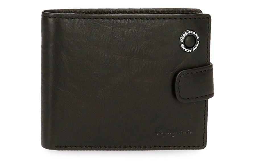 Badge URBAN novčanik Pepe Jeans | crna | prirodna koža