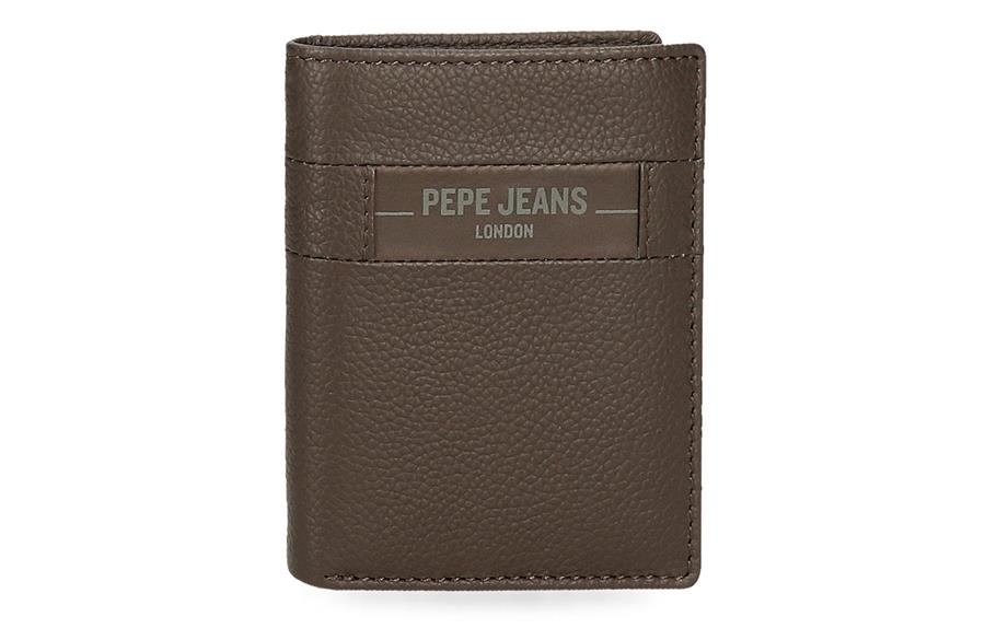 Checkbox JET novčanik Pepe Jeans | braon | prirodna koža