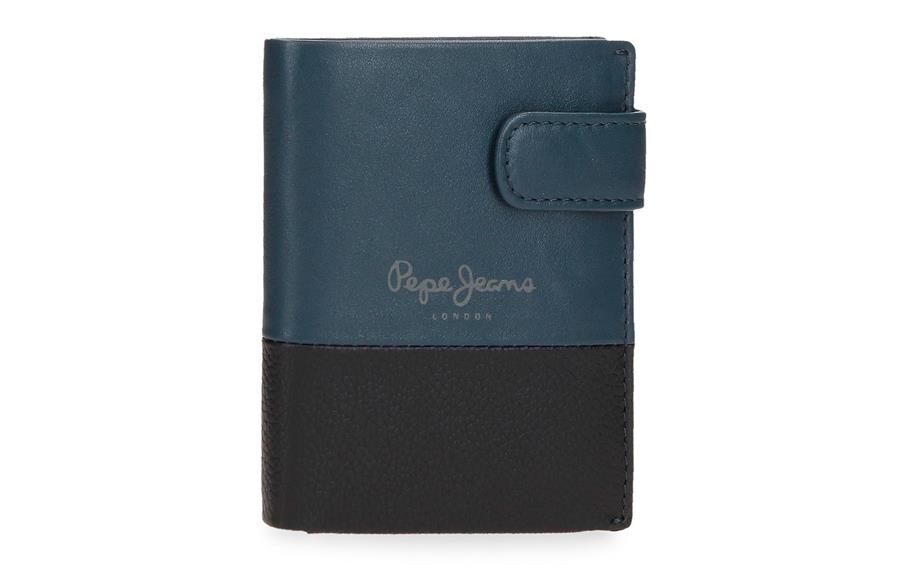 Dual CITY novčanik Pepe Jeans | teget | prirodna koža | PackUP Dual CITY novčanik Pepe Jeans | teget | prirodna koža