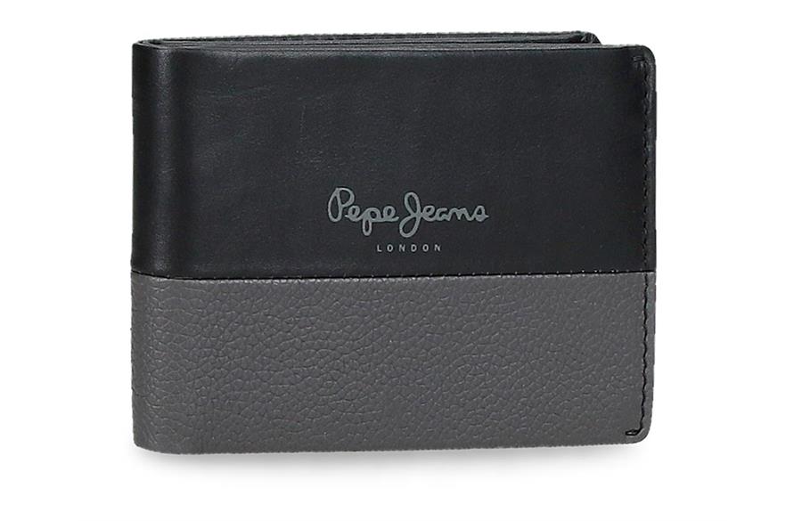 Dual URBAN novčanik Pepe Jeans | crna | prirodna koža | PackUP Dual URBAN novčanik Pepe Jeans | crna | prirodna koža