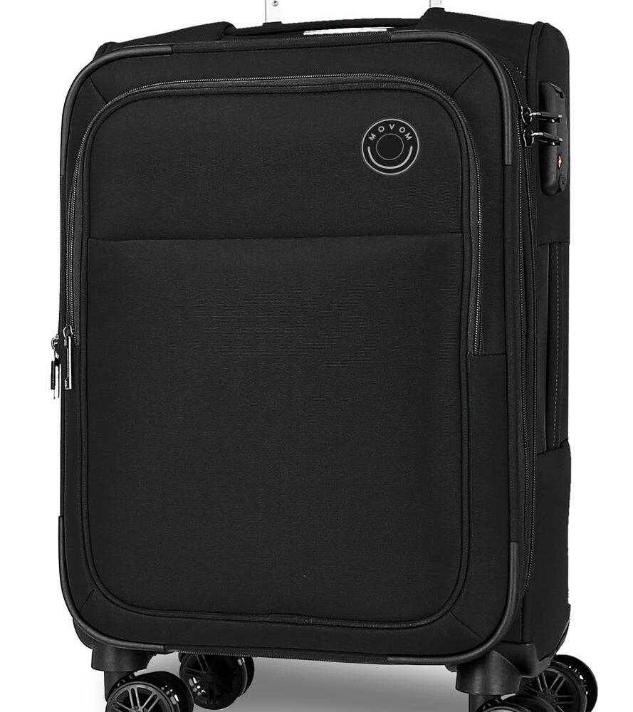 ATLANTA kabinski kofer Movom | crna | proširivi | platneni
