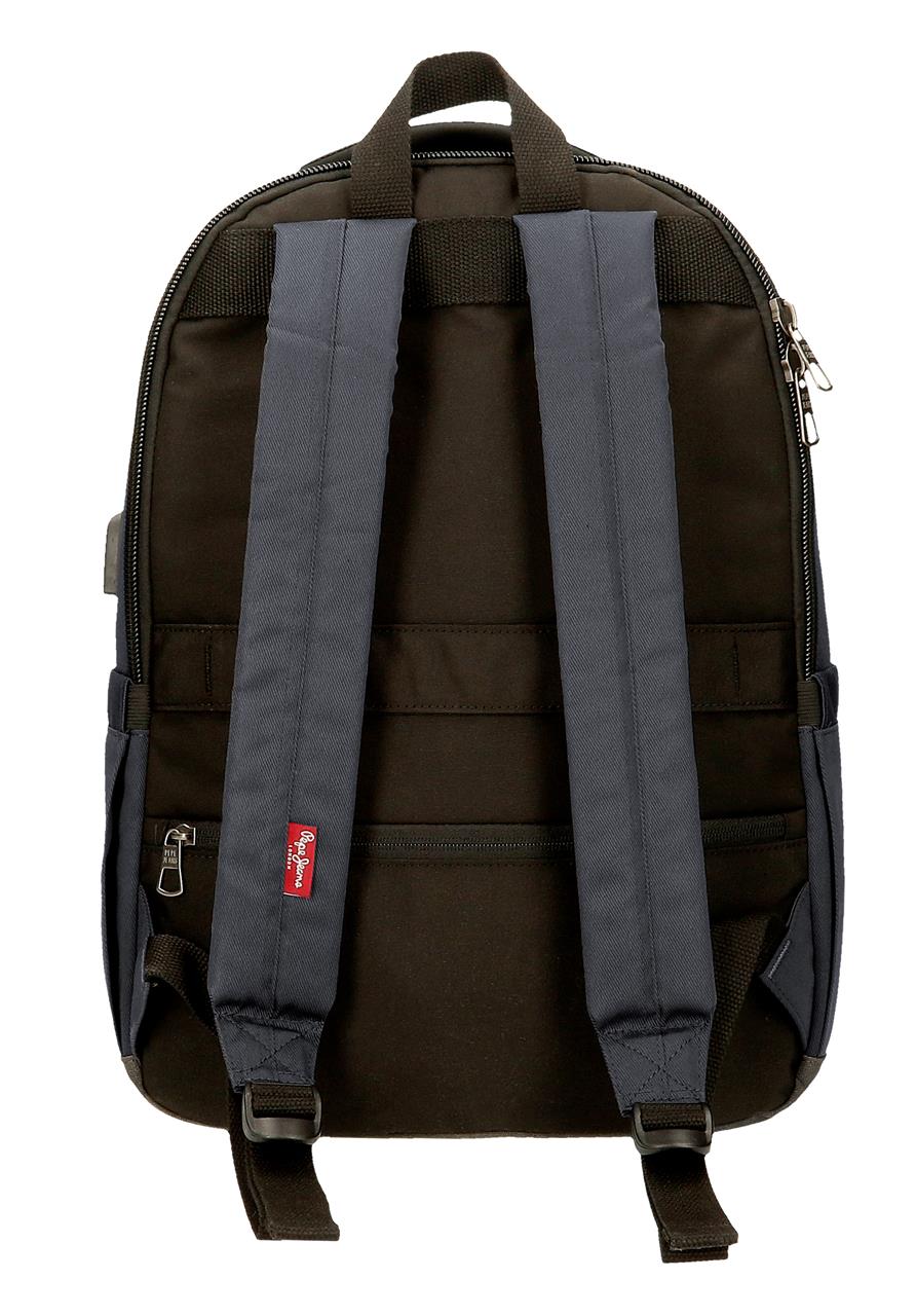 HARRY-ranac-za-laptop-Pepe-Jeans-siva-poliester-eko-koza-1 | PackUP