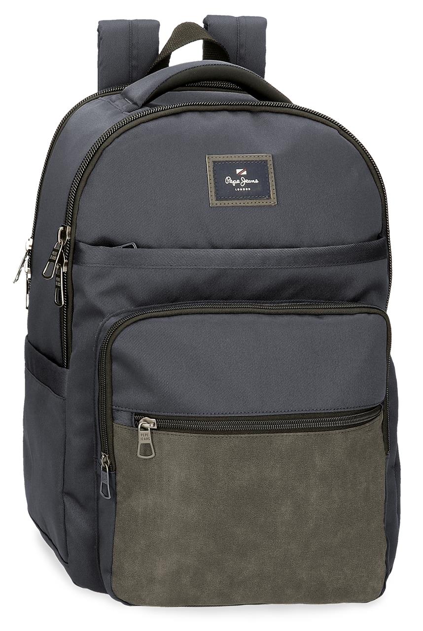 HARRY ranac za laptop Pepe Jeans | siva | poliester-eko koža | PackUP HARRY ranac za laptop Pepe Jeans | siva | poliester-eko koža