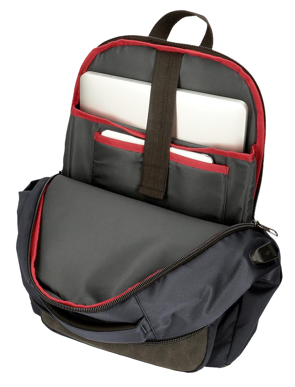 HARRY-ranac-za-laptop-Pepe-Jeans-siva-poliester-eko-koza-2 | PackUP