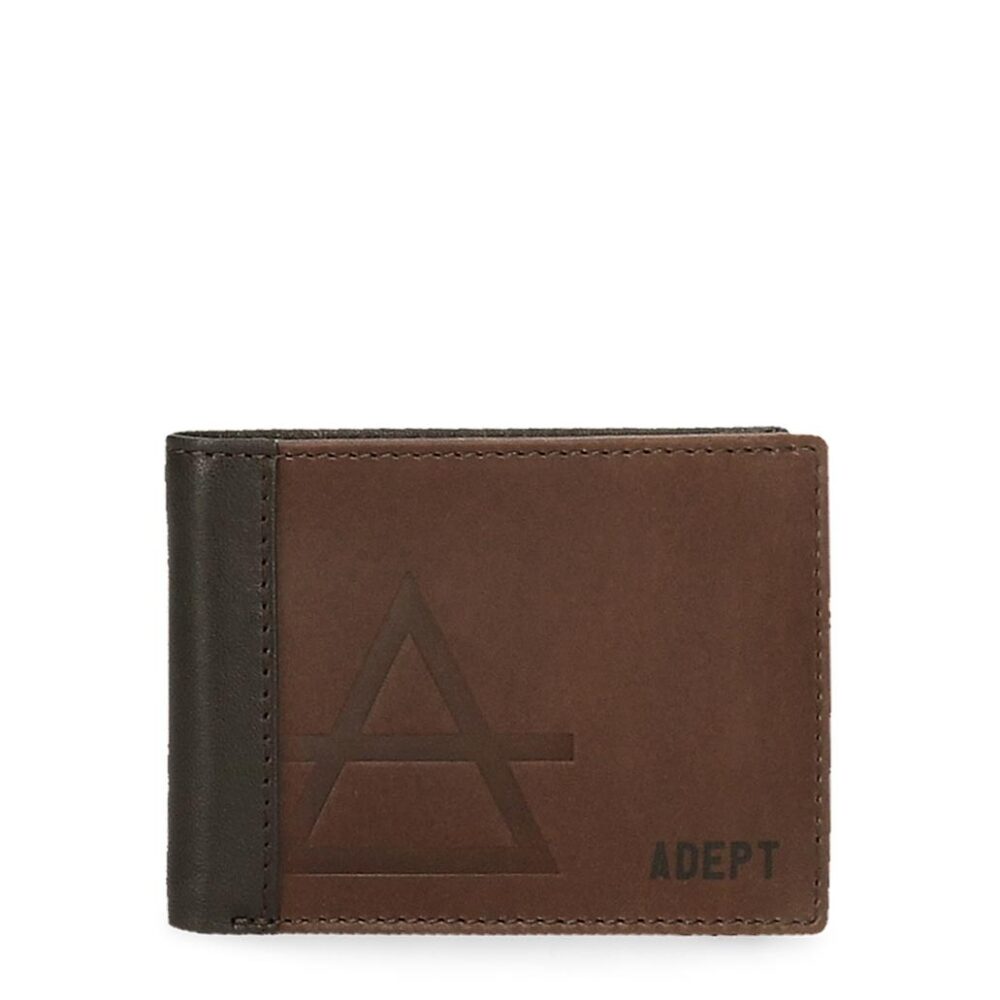 JIM Single novčanik Adept | braon | koža