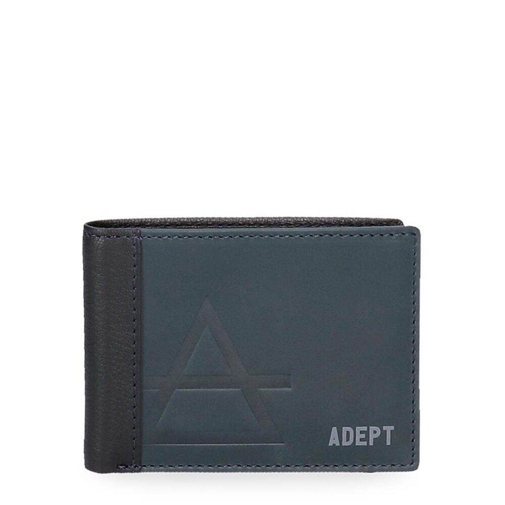 JIM Single novčanik Adept | teget | koža