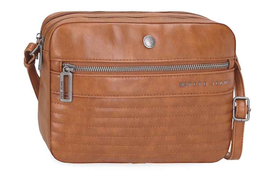 Biker ženska torba Pepe Jeans | braon | 24x16x9 | PackUP Biker ženska torba Pepe Jeans | braon | 24x16x9