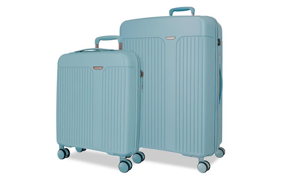 New Trendy set kofera 2/1 Movom | sky blue